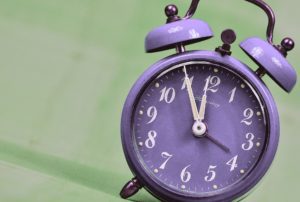 Clock showing 11:55