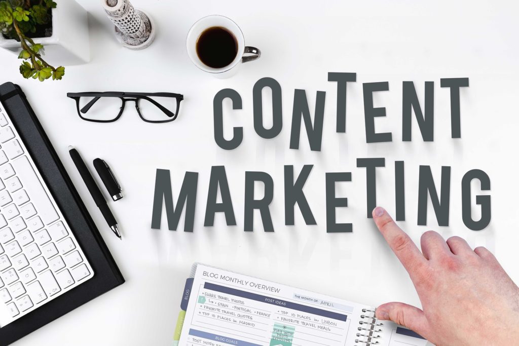 A content marketing graphic