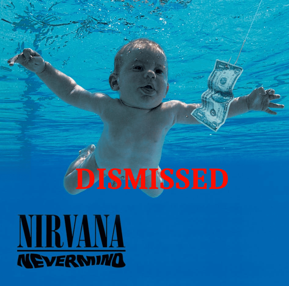 The Nevermind albums cover with the word "dimissed" superimposed on it